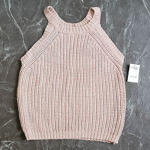 Sweater knit tank top